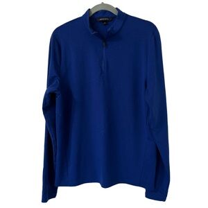 Mercer+Mettle Stretch 1/4-Zip Pullover in Bluenote MM3010 Size M‎